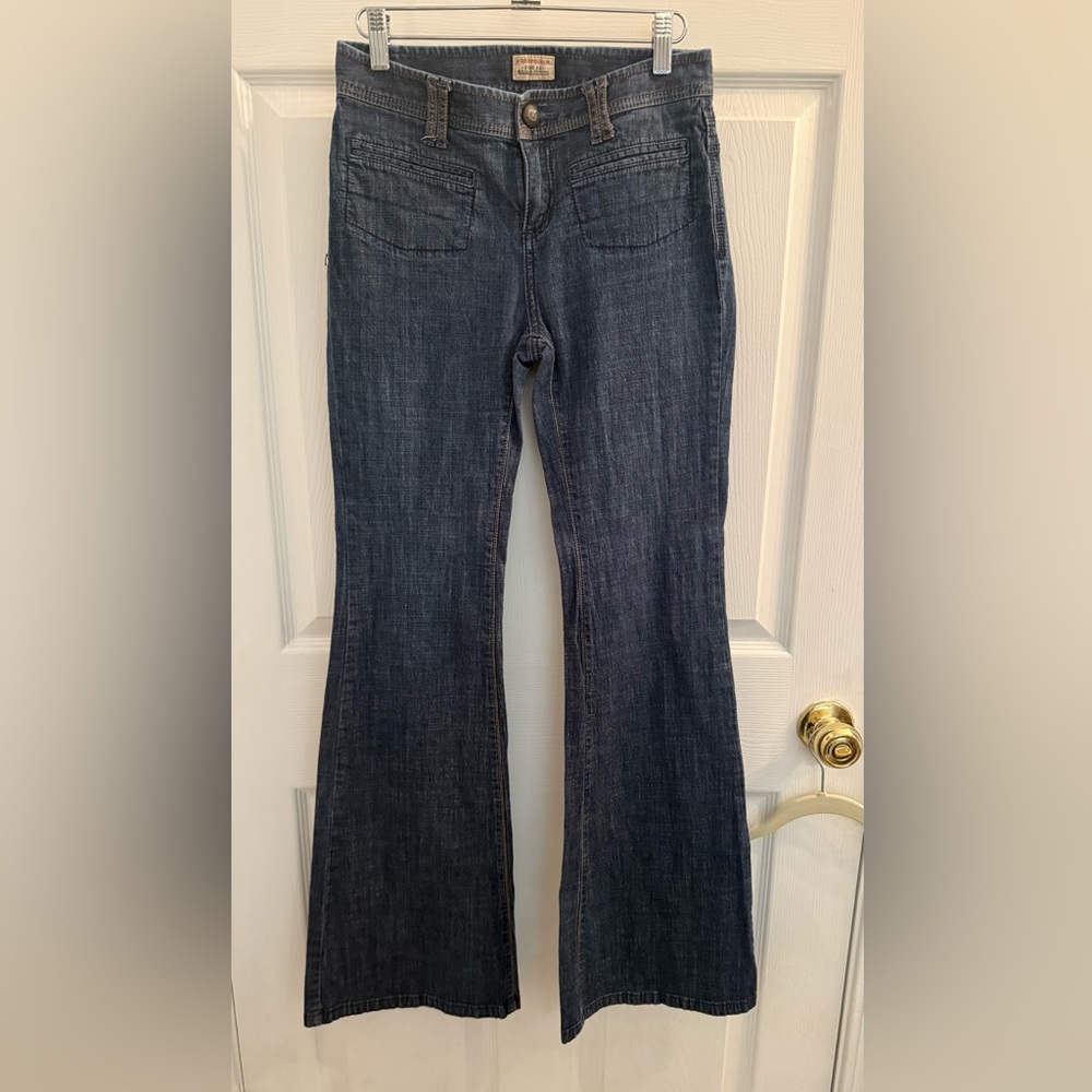 Free People Blue Flare/Bell Bottom Jeans